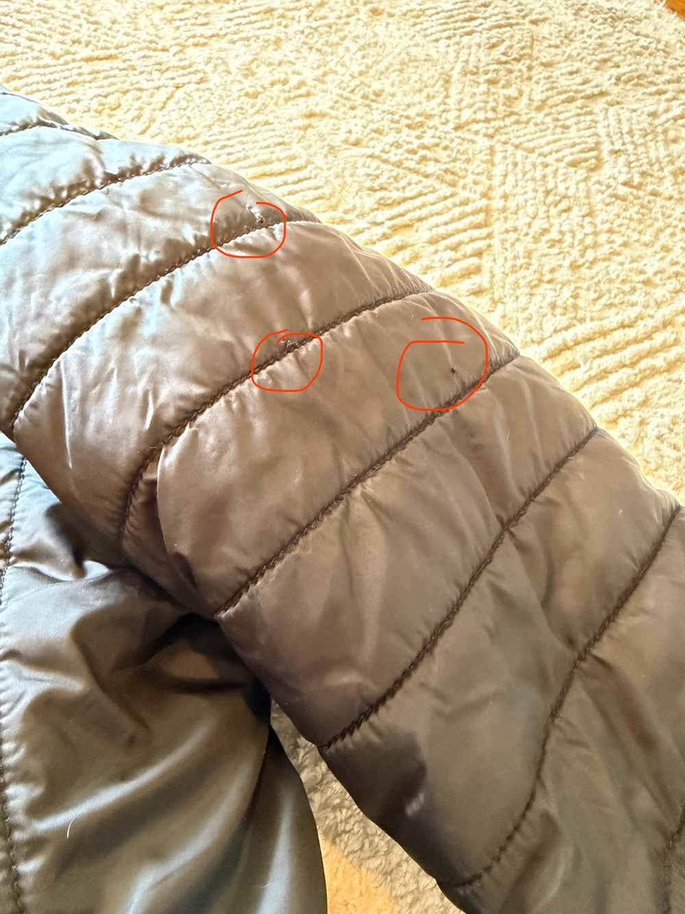 The North Face Girls L 14/16 Reversible Mossbud Swirl Puffer Fleece Jacket - Picture 12 of 12